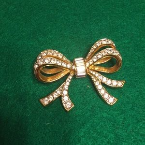Swarovski Bow Brooch